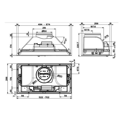 Вытяжка полновстраиваемая FABER INKA SMART HC X A70